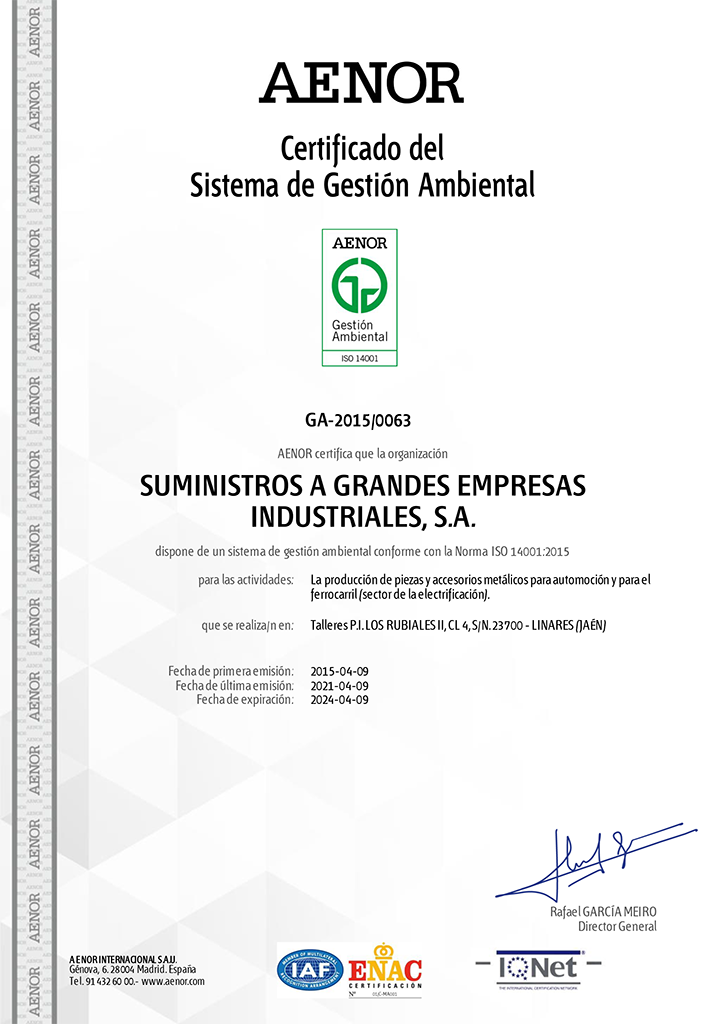 ISO 14001 AENOR